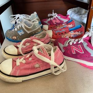 Size 8 Toddler Girl Sneaker Lot